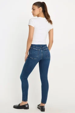 power stretch pull-on skinny jeans