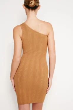ribbed knit mini dress