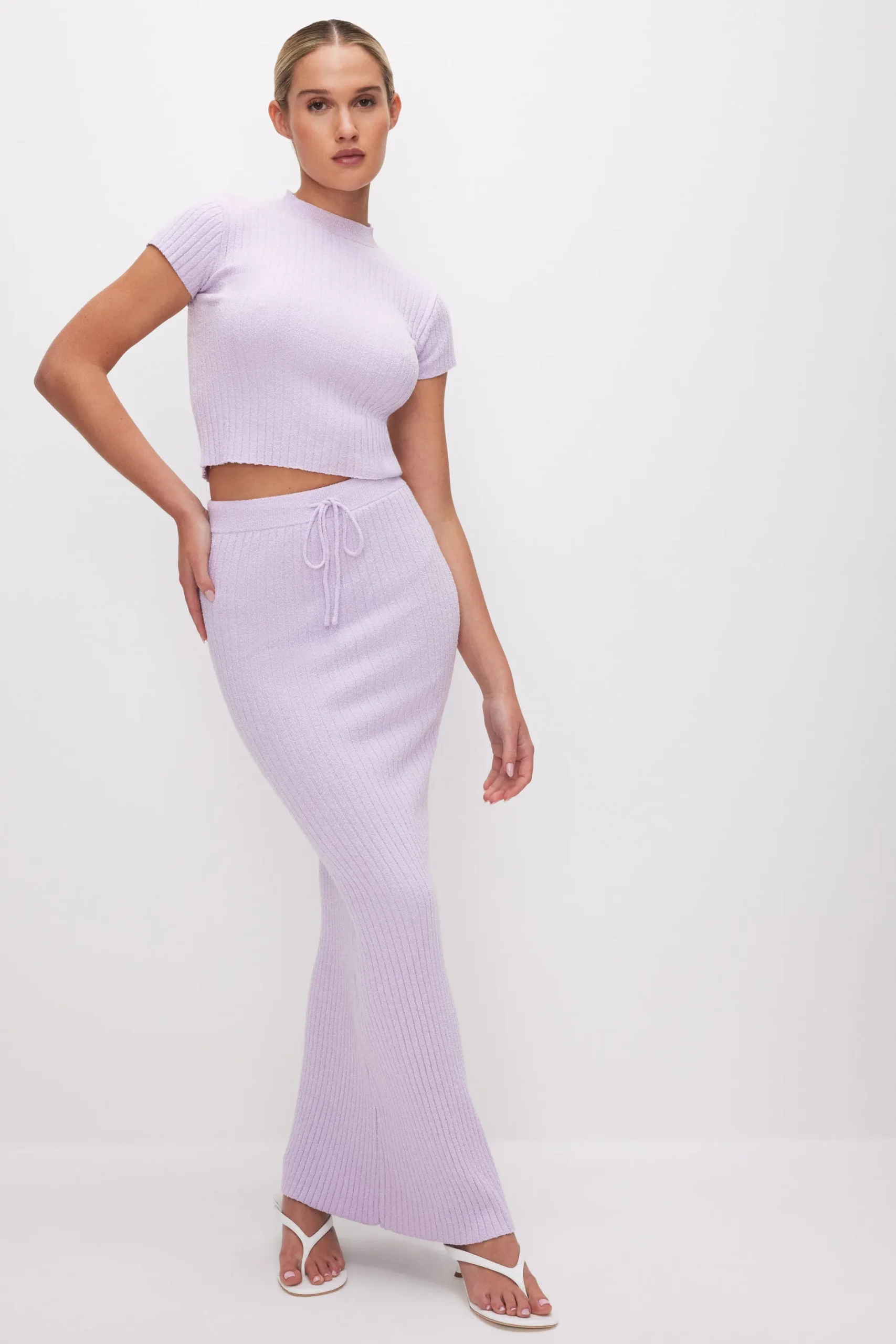 ribbed terry tee