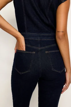 rinsed denim fit for success jumpsuit