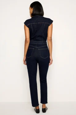 rinsed denim fit for success jumpsuit