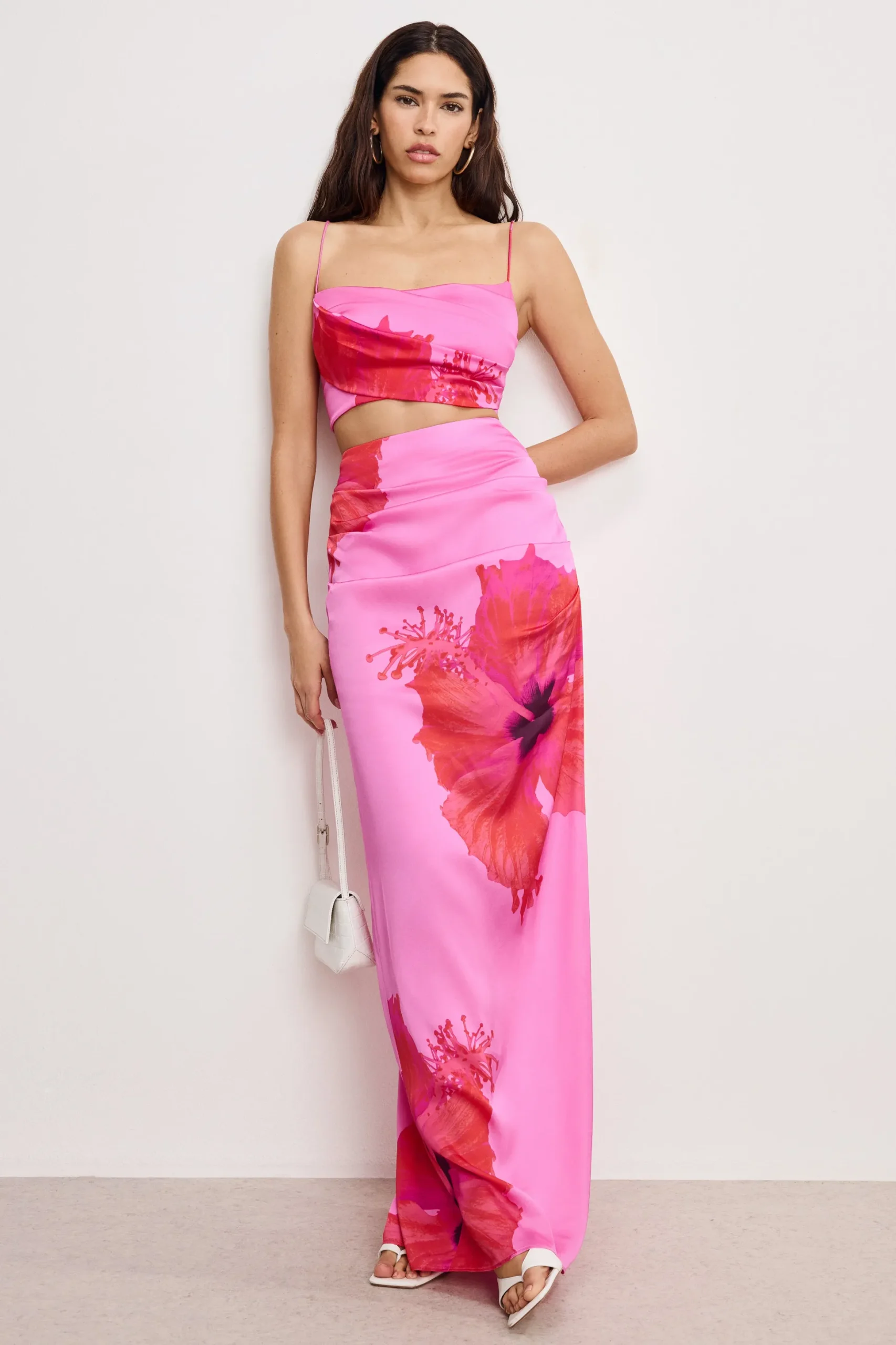 satin maxi skirt