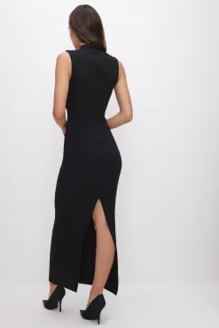 scrunchie peek-a-boo maxi dress