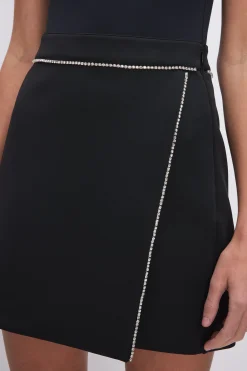 scuba crystal mini skirt