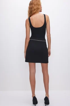 scuba crystal mini skirt
