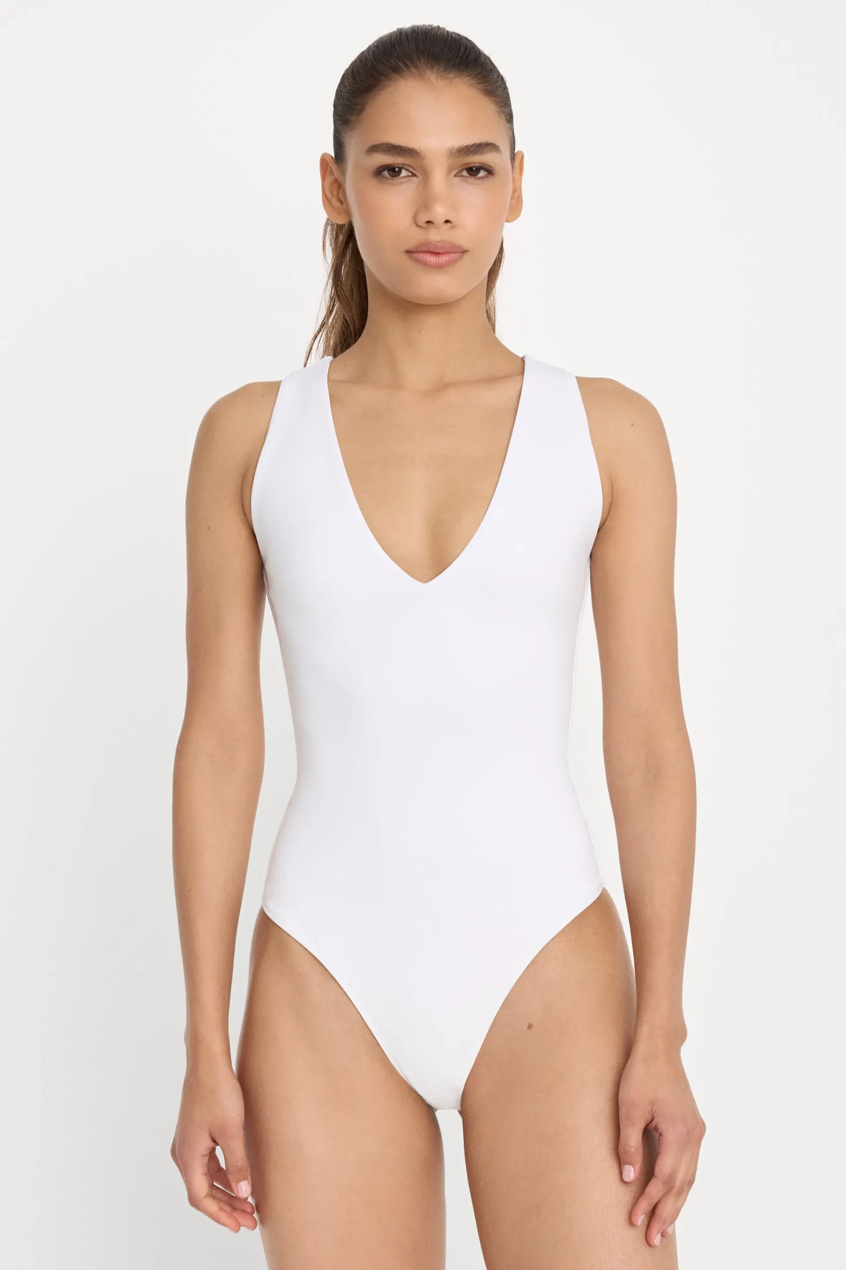 sculpting deep v bodysuit