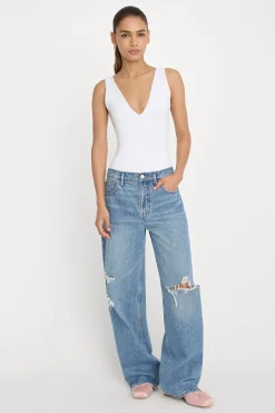 sculpting deep v bodysuit