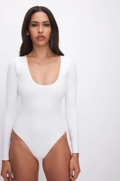 sculpting scoop neck bodysuit