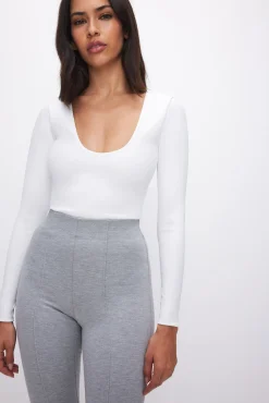 sculpting scoop neck bodysuit