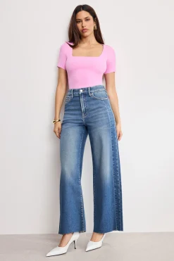 sculpting square neck bodysuit