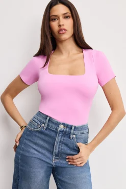 sculpting square neck bodysuit