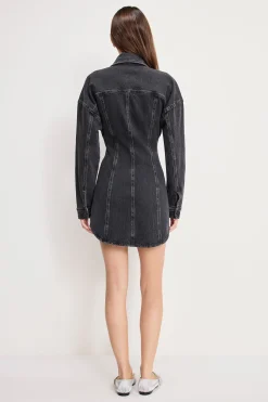 shaped denim dress