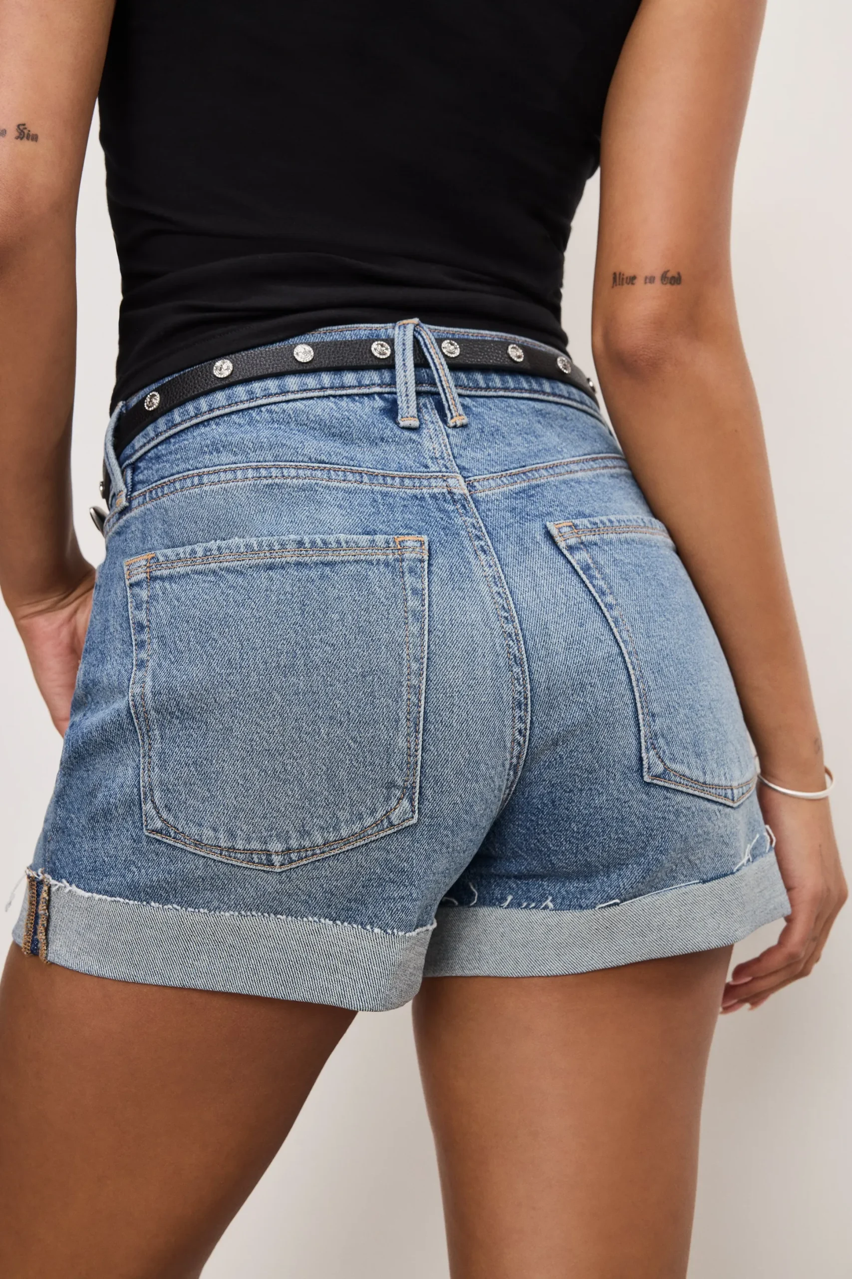 skinny double buckle belt