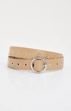 skinny eyelet belt
