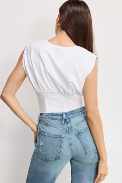 sleeveless corset top