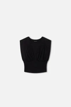 sleeveless corset top