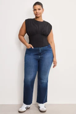 sleeveless corset top