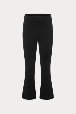 soft stretch ponte kick flare pants