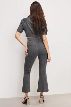 soft-stretch ponte kick flare pants