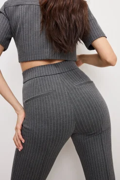 soft-stretch ponte kick flare pants