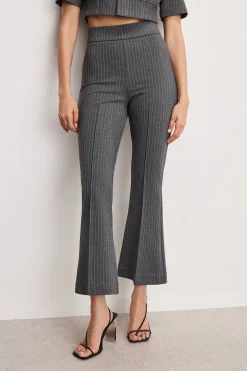 soft-stretch ponte kick flare pants