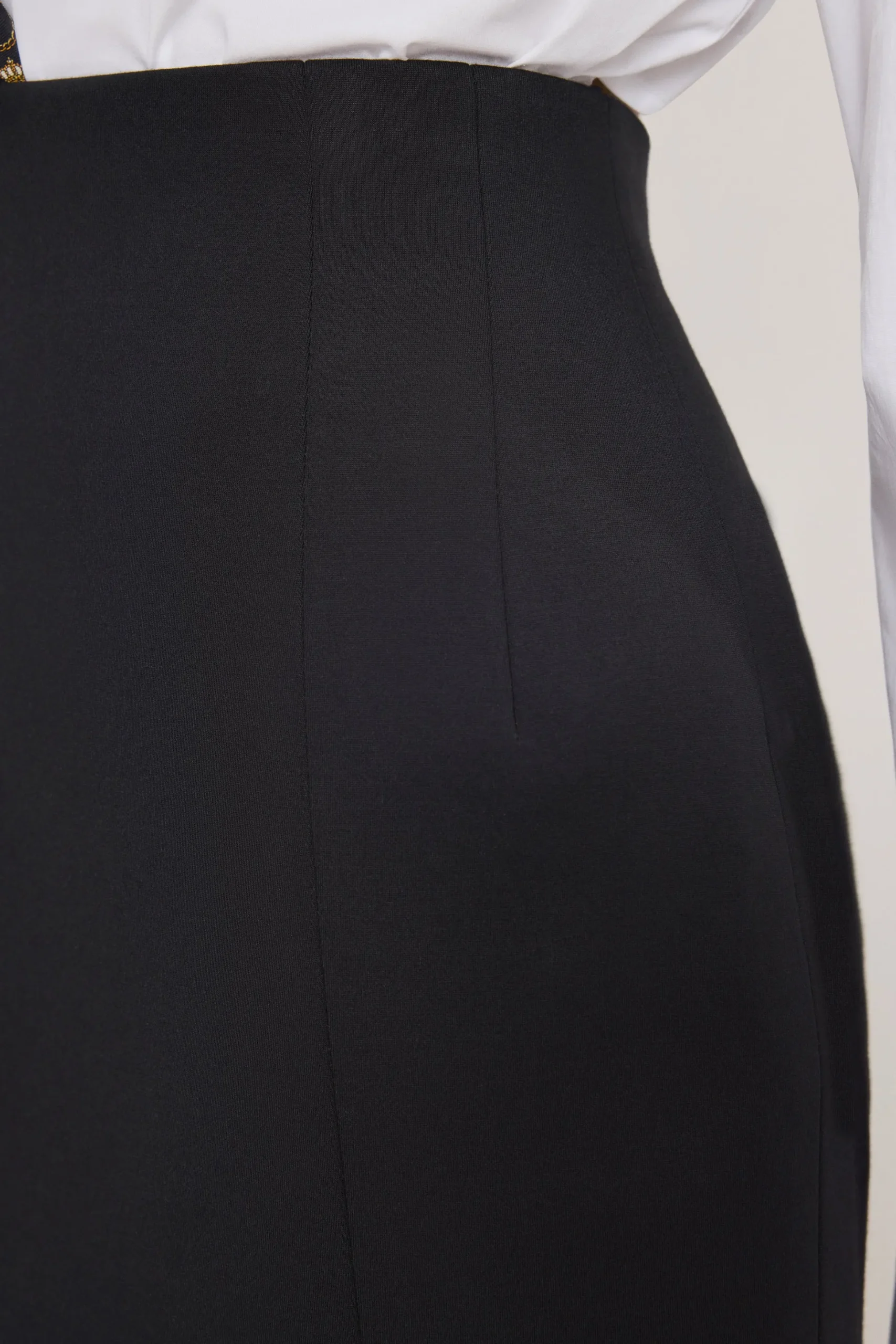 soft stretch ponte mini skirt