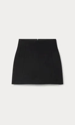 soft stretch ponte mini skirt