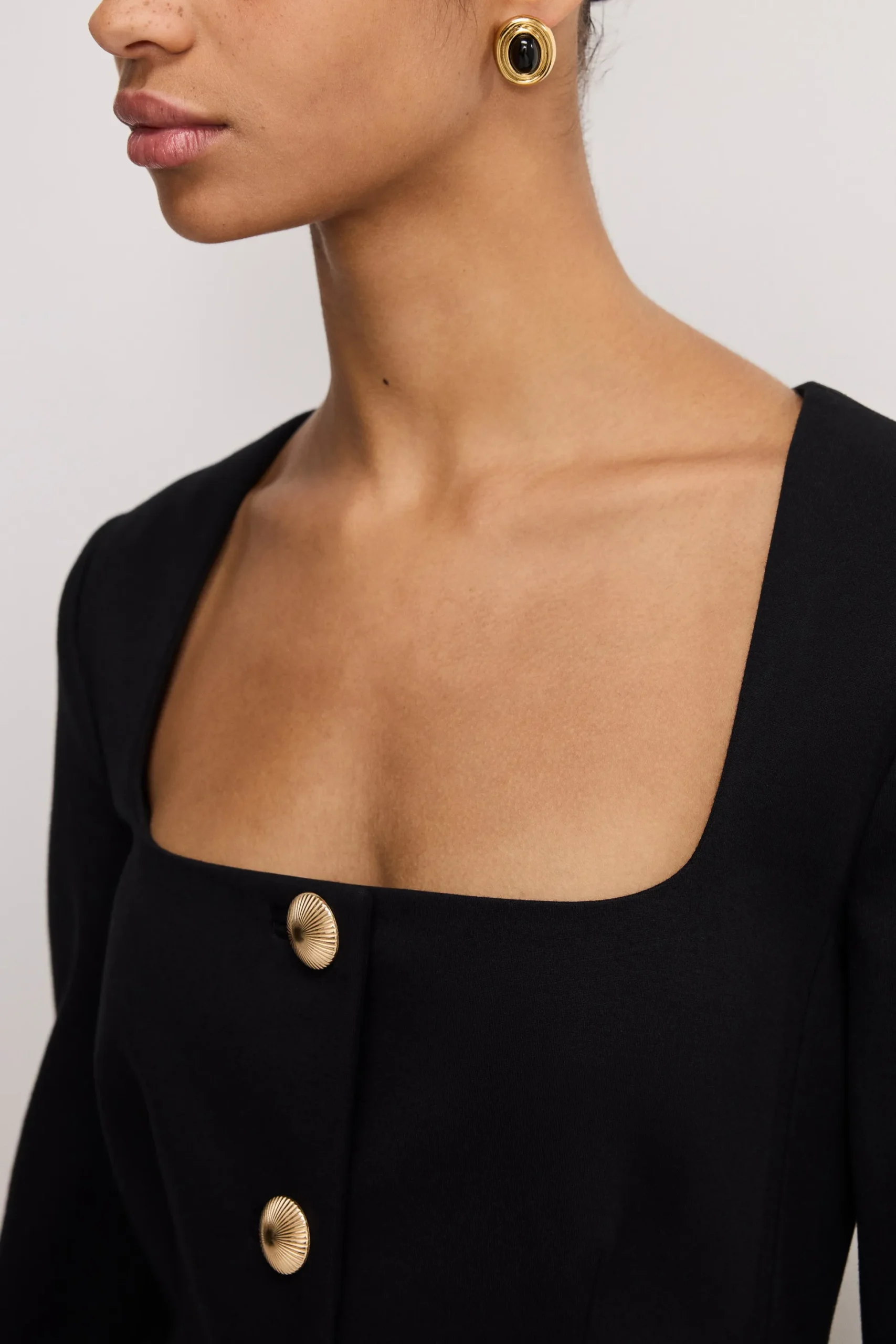 soft stretch ponte sculpted blazer