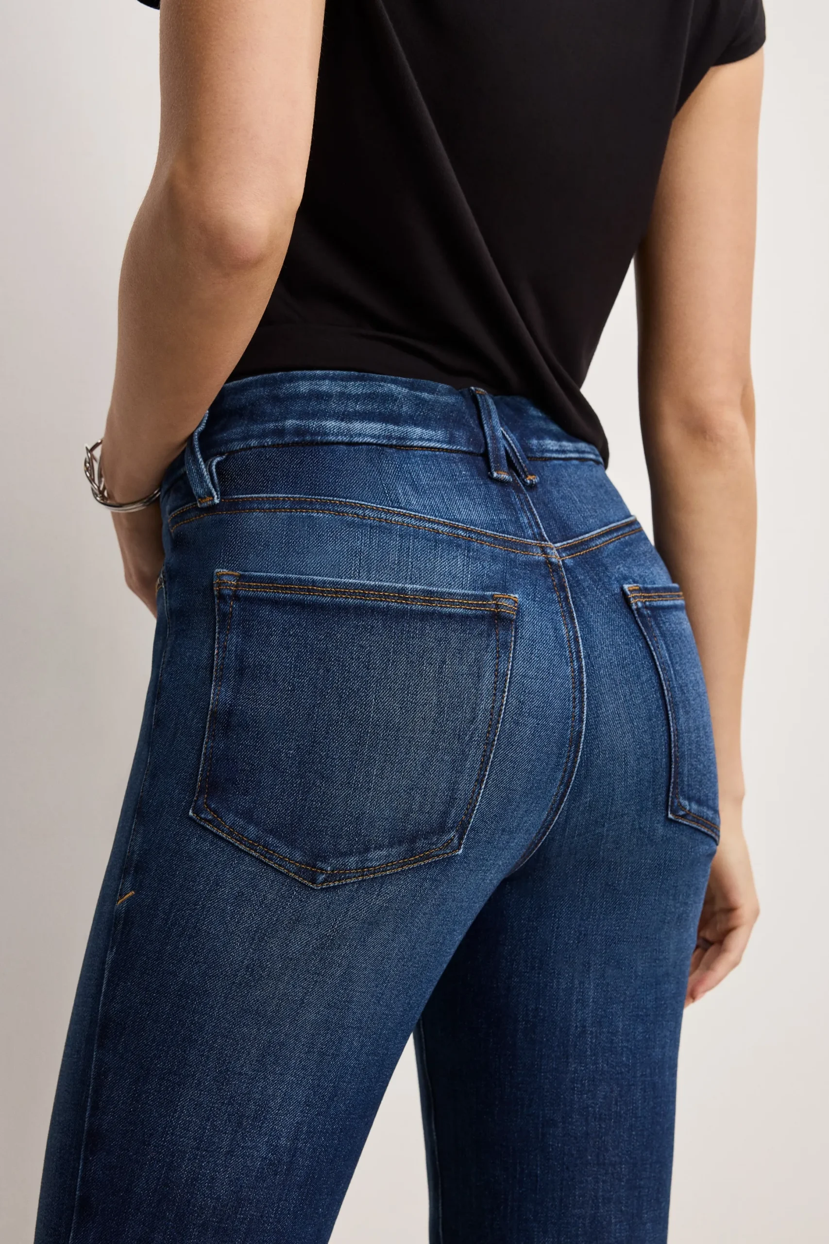 soft tech good legs cropped mini boot jeans