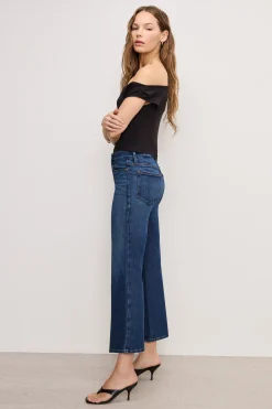 soft tech good legs cropped mini boot jeans