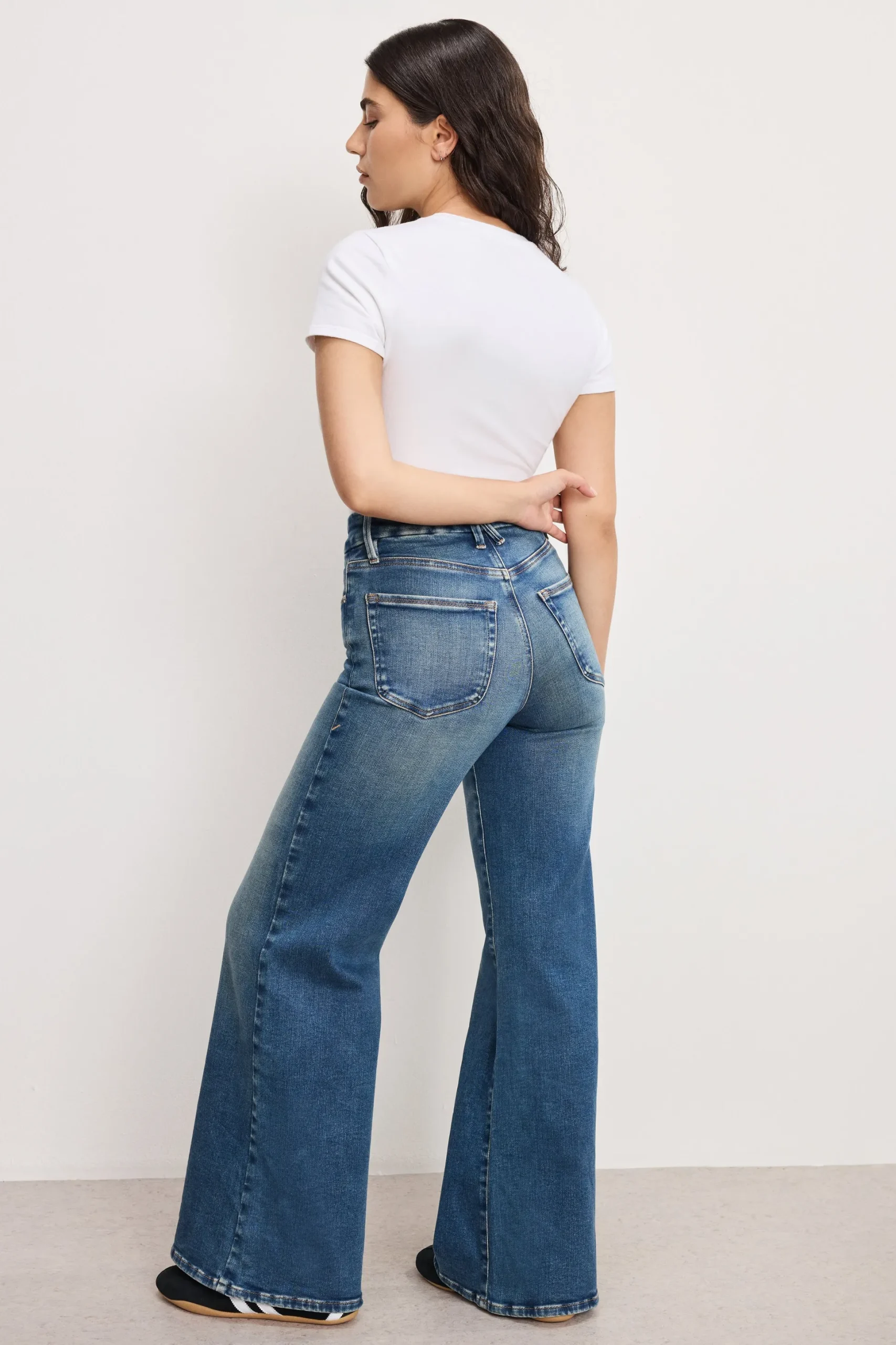 soft tech good petite palazzo jeans