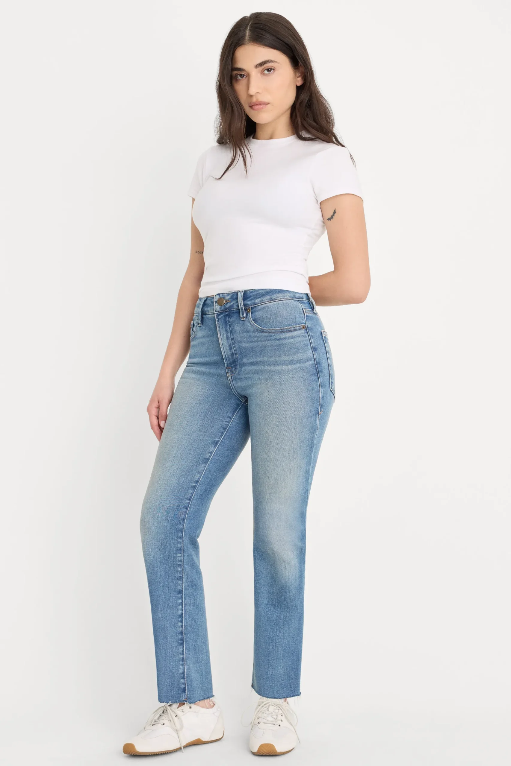 soft tech good petite straight jeans