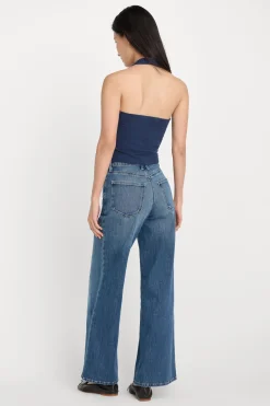 soft tech good waist palazzo ankle jeans