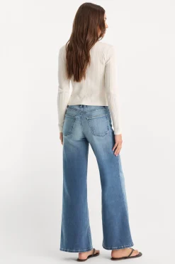 soft tech good waist palazzo ankle jeans