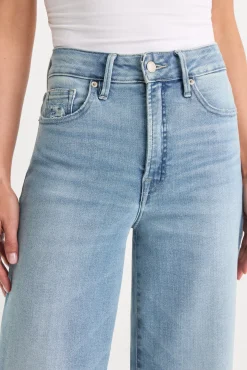 soft tech good waist palazzo cropped jeans