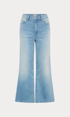 soft tech good waist palazzo cropped jeans