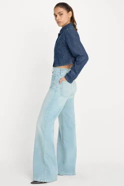 soft tech good waist palazzo jeans