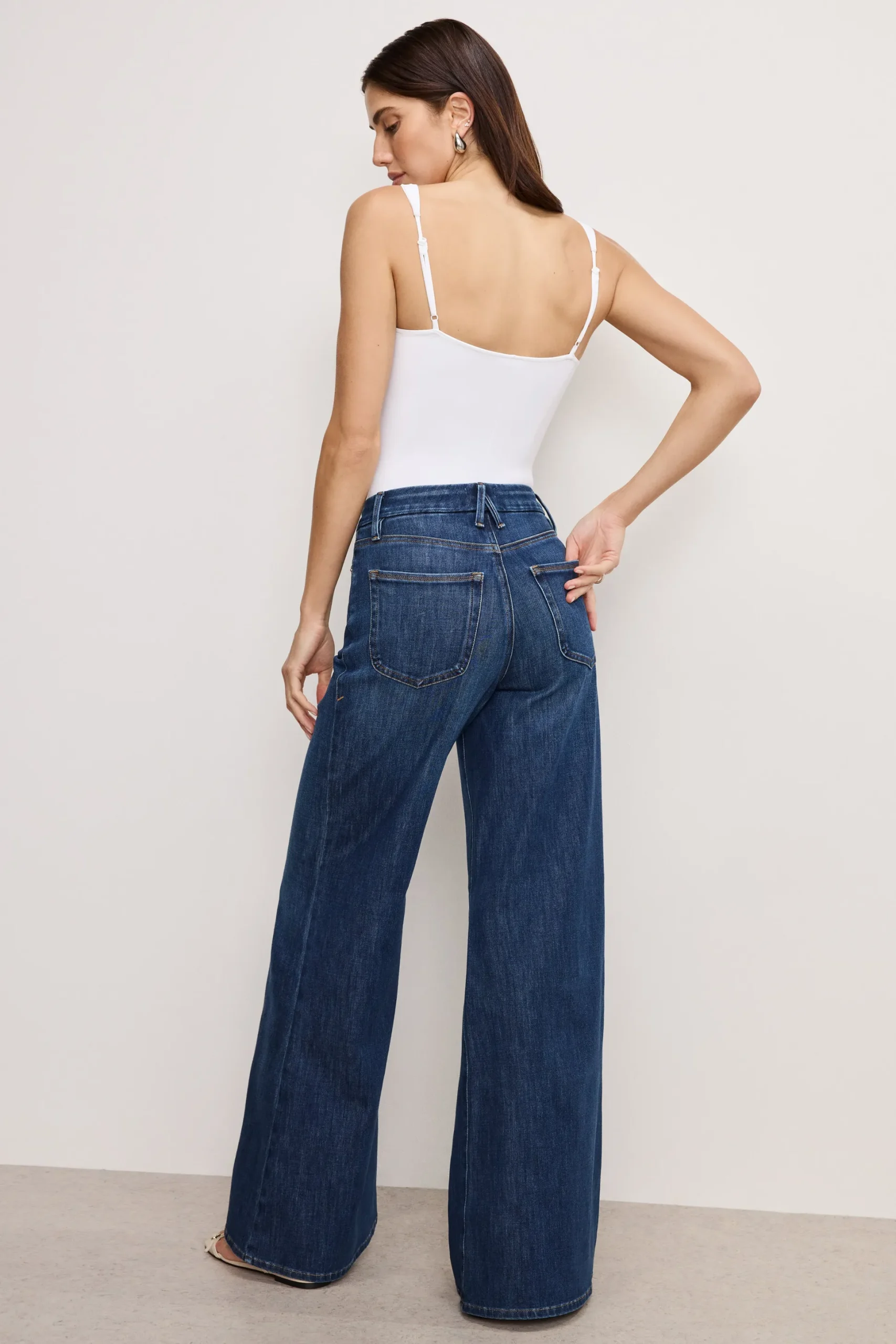 soft tech good waist palazzo jeans