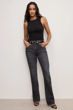 stretch jersey ruched tank top