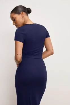 stretch jersey top