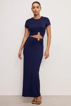 stretch jersey top