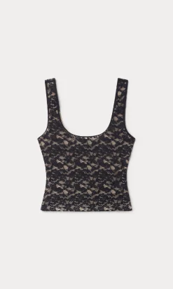 stretch lace scoop tank