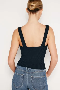 stretch rib tank top