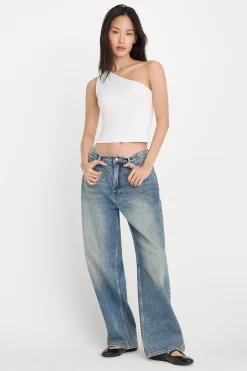 super stretch one shoulder tank