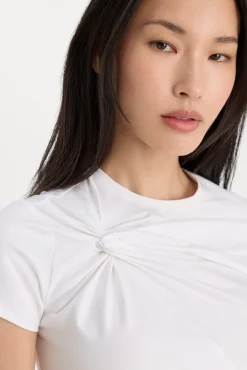 super stretch twist tee