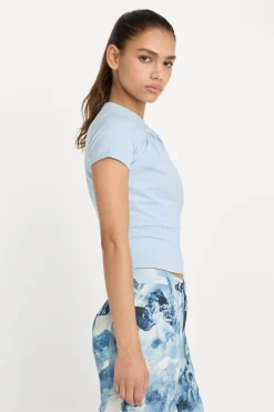 super stretch twist tee