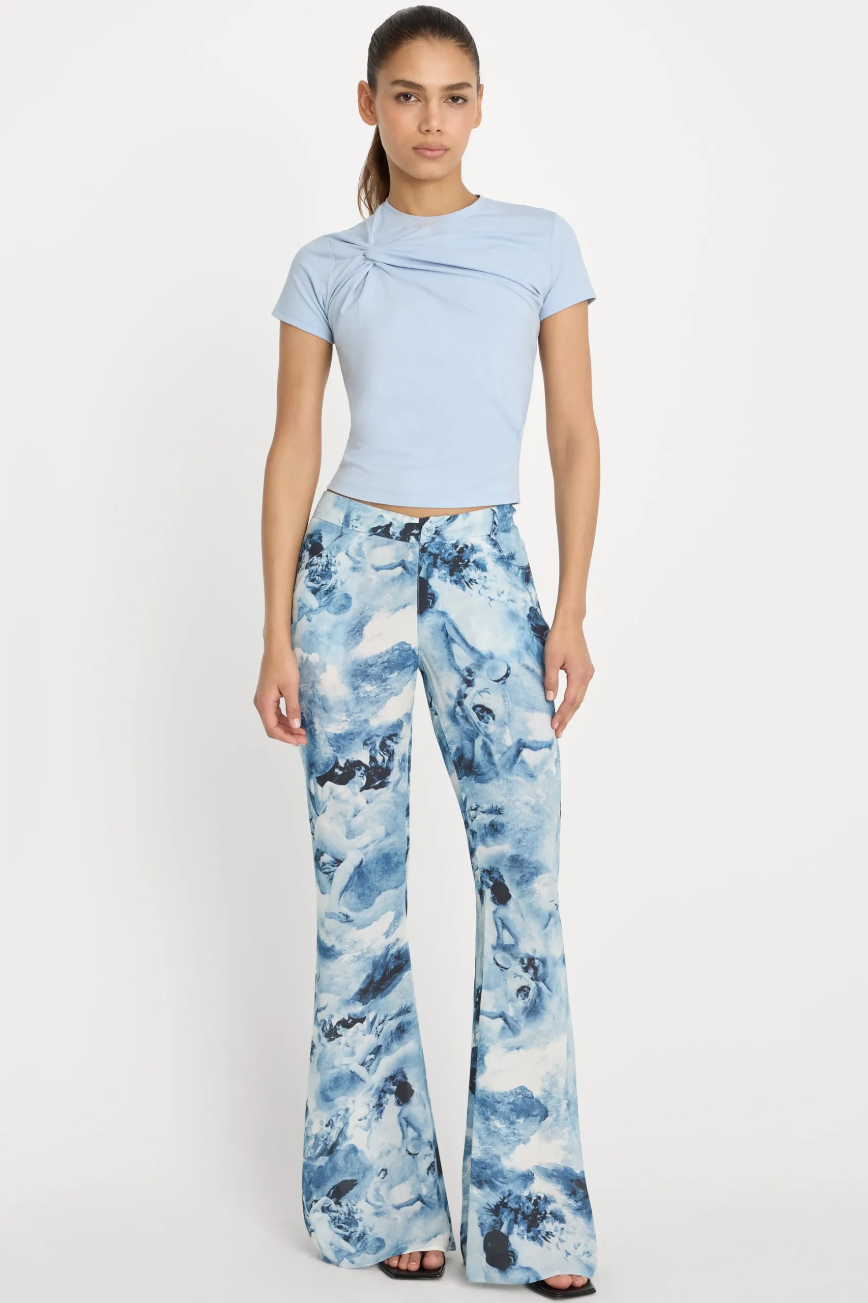 super stretch twist tee