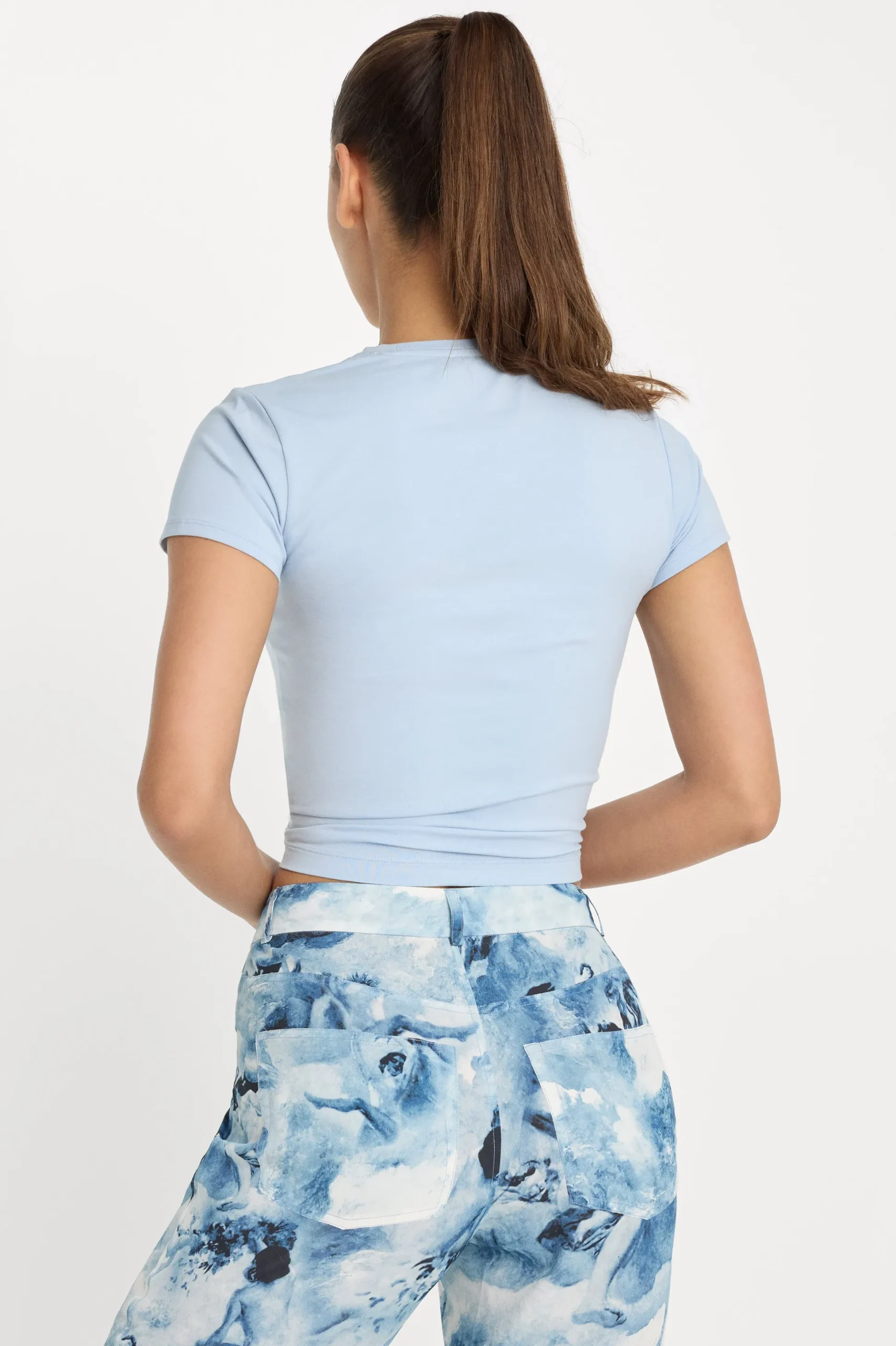 super stretch twist tee