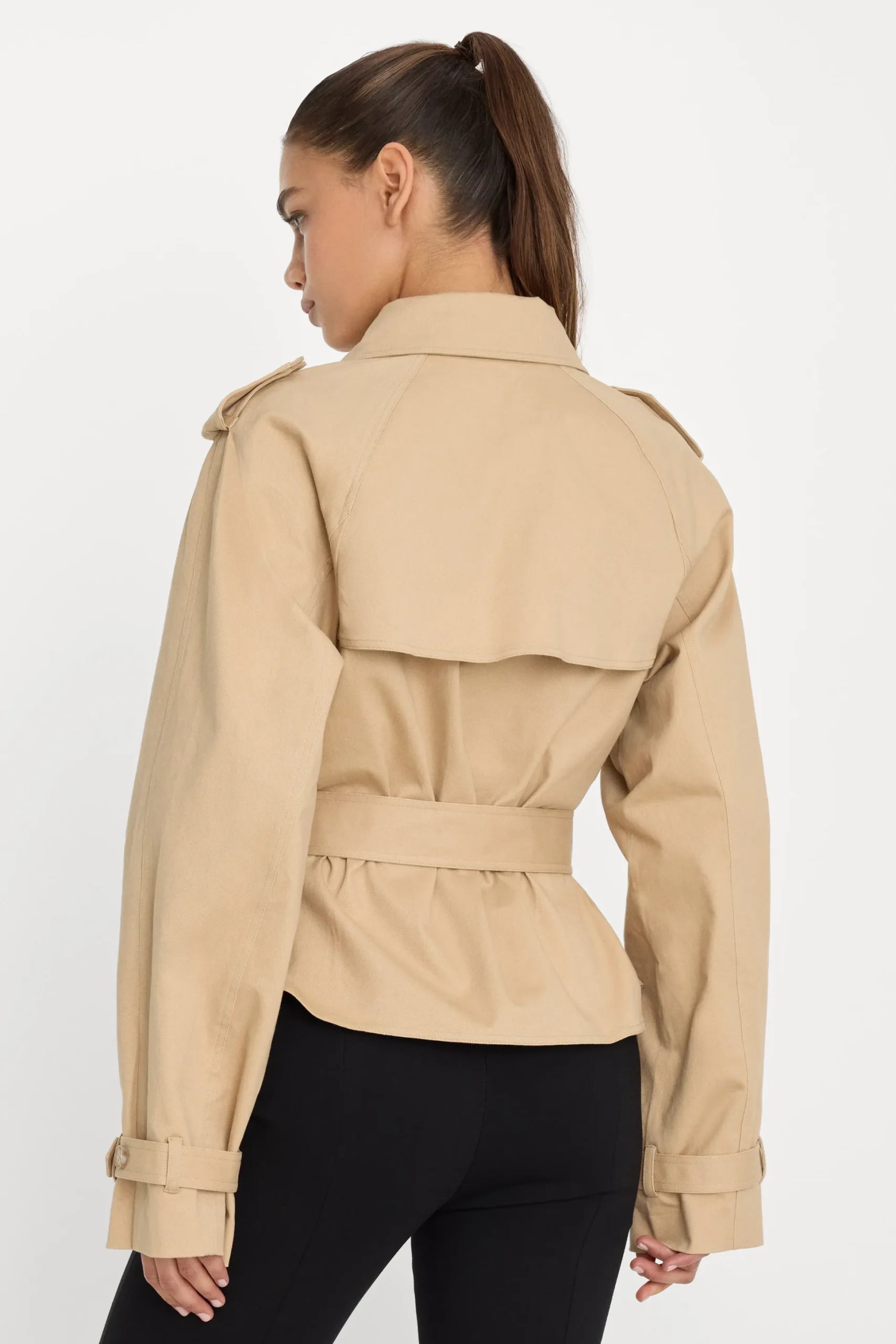 the cropped trench jacket