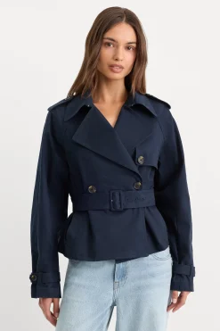 the cropped trench jacket
